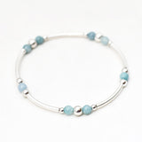 Armband kralen buis edelsteen