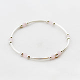 Armband kralen buis edelsteen