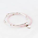 Armband kralen buis edelsteen