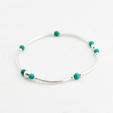 Armband kralen buis edelsteen