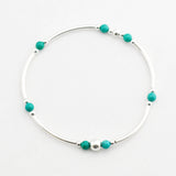 Armband kralen buis edelsteen