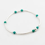 Armband kralen buis edelsteen