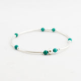 Armband kralen buis edelsteen