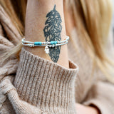 Armband kralen buis balletjes