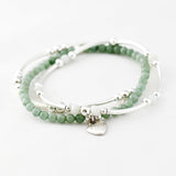 Armband kralen buis edelsteen