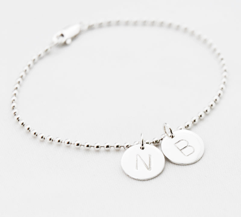 armband letter bedel bolletjes