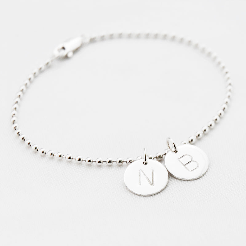 armband letter bedel bolletjes