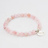 Armband rozenkwarts 6 mm