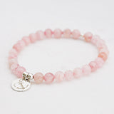 Armband rozenkwarts 6 mm