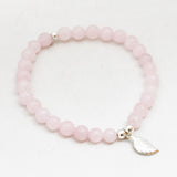 Armband rozenkwarts 6 mm