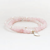 Armband rozenkwarts 6 mm