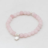 Armband rozenkwarts 6 mm