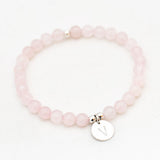 Armband rozenkwarts 6 mm