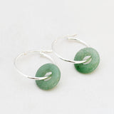 Oorbellen creolen edelsteen donut