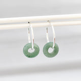 Oorbellen creolen edelsteen donut