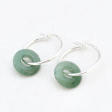 Oorbellen creolen edelsteen donut