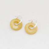 Oorbellen creolen edelsteen donut