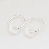 Oorbellen creolen edelsteen donut