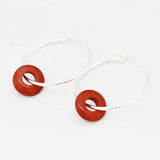 Oorbellen creolen edelsteen donut