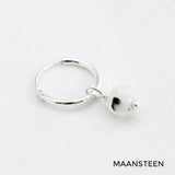 Oorbellen creolen edelsteen rond
