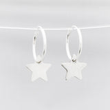 Oorbellen creolen ster