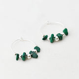 Oorbellen creolen edelsteen split