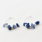 Oorbellen creolen edelsteen split