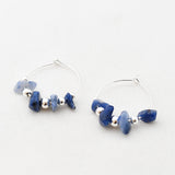 Oorbellen creolen edelsteen split