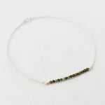 enkelbandje edelsteen kralen 2 mm afrikaans turquoise