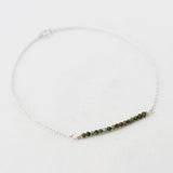 enkelbandje edelsteen kralen 2 mm afrikaans turquoise