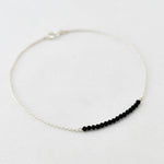 enkelbandje edelsteen kralen 2 mm onyx