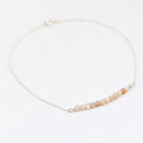 Armband 2 mm edelsteen kraaltjes