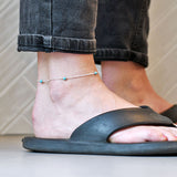 Enkelbandje edelsteen balletjes