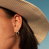 Oorstekers halve maan horizontaal