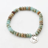 Armband heren jaspis disk