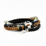 Armband heren wood lace