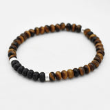 Armband heren tijgeroog disk