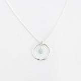 Ketting cirkel + edelsteen