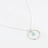 Ketting cirkel + edelsteen