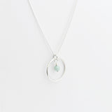 Ketting cirkel + edelsteen