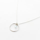 Ketting cirkel + edelsteen