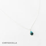 Ketting druppel edelsteen