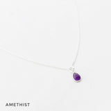 Ketting druppel edelsteen