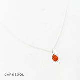 Ketting druppel edelsteen