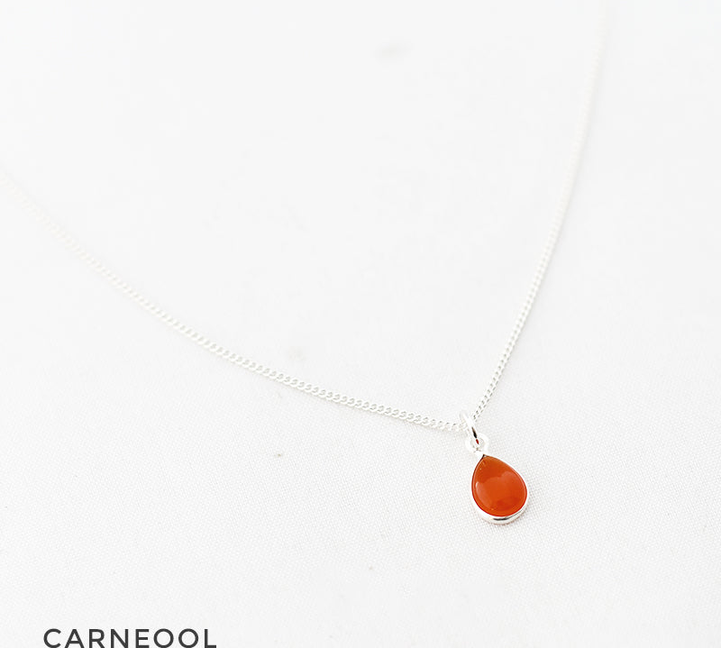 Ketting druppel edelsteen