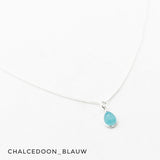 Ketting druppel edelsteen