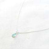 Ketting druppel edelsteen