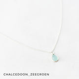Ketting druppel edelsteen