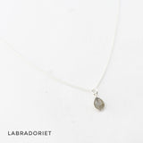 Ketting druppel edelsteen