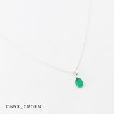 Ketting druppel edelsteen